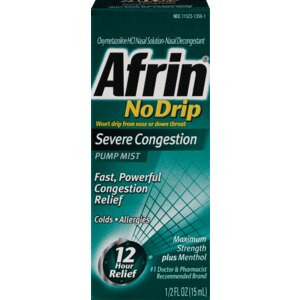 Afrin No Drip Severe Congestion Nasal Decongestant Pump Mist, .5 Oz - 0.5 Oz , CVS