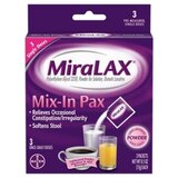 MiraLAX Mix-In Pax Single Dose Packets, Unflavored, thumbnail image 1 of 3