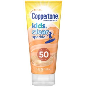 Coppertone Kids Clear Sparkle SPF 50 Sunscreen Lotion, 5 OZ