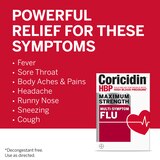 Coricidin HBP Maximum Strength Multi-Symptom Flu Tablets, 24 CT, thumbnail image 2 of 9