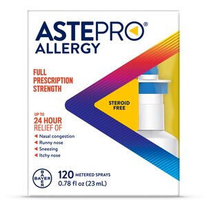 Astepro 24HR Steroid Free Allergy Relief Spray, Azelastine HCl, 120 Metered Sprays - 120 Ct , CVS
