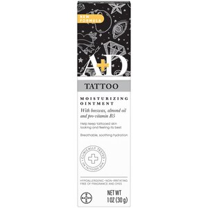  A+D Tattoo Moisturizing Ointment, Clinically Tested, Hypoallergenic, 1 OZ 