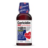 Coricidin HBP Maximum Strength Night Cold & Flu Liquid, Sugar Free, 12 OZ, thumbnail image 1 of 9