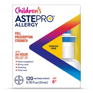 Astepro Children's 24HR Steroid Free Allergy Relief Spray, Azelastine HCl, 1200 Spray - 0.78 Oz , CVS