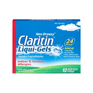 Claritin Liqui-Gels Non-Drowsy Allergy Relief Liquid-Filled Capsules, 10 CT