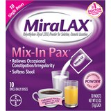 MiraLAX Mix-In Pax Single Dose Packets, Unflavored, thumbnail image 1 of 6