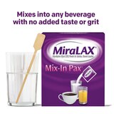 MiraLAX Mix-In Pax Single Dose Packets, Unflavored, thumbnail image 4 of 6