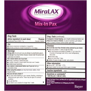 Miralax Dosage Chart