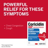 Coricidin HBP Chest Congestion & Cough Softgels, 20 CT, thumbnail image 2 of 7