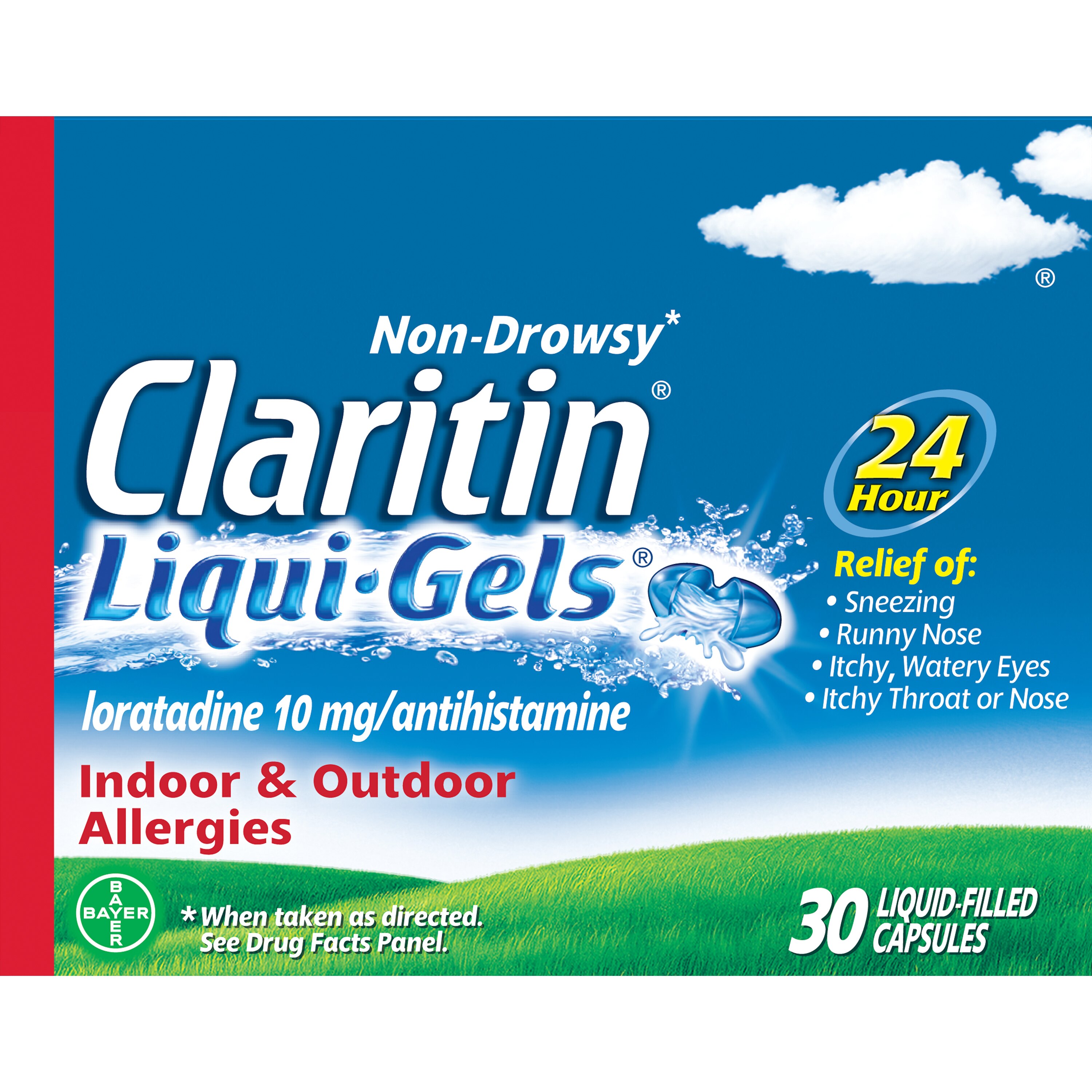 Claritin 24HR Non Drowsy Allergy Relief Liqui-Gels, 30 Ct , CVS