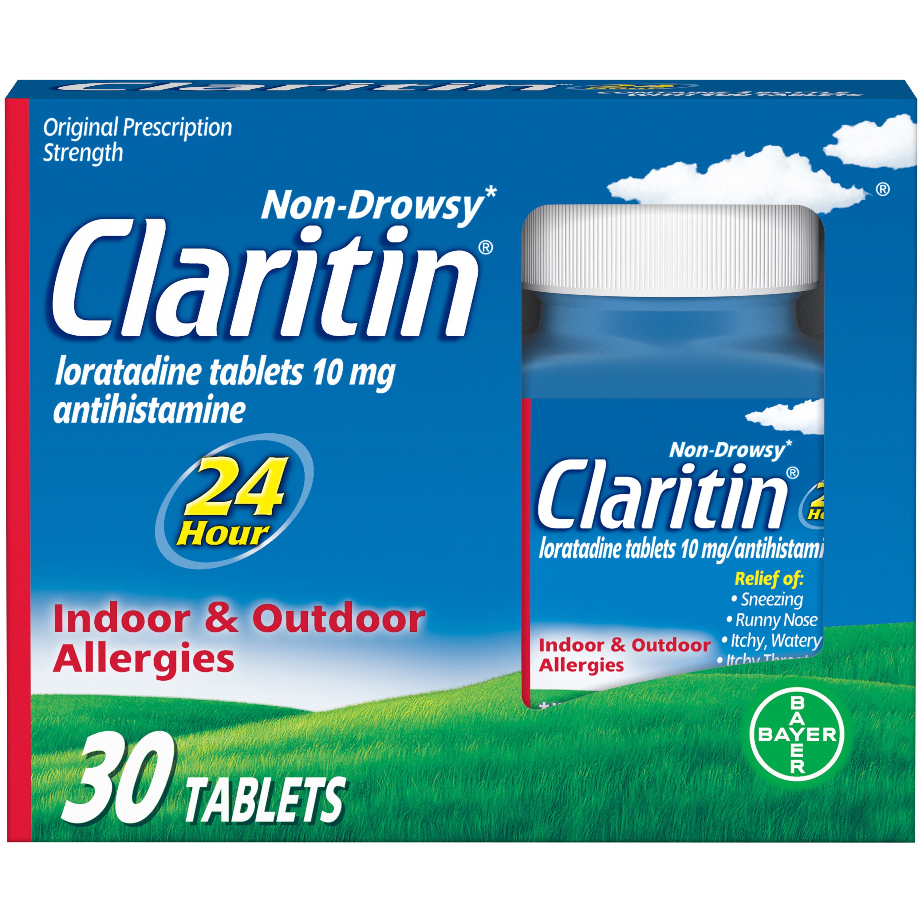 Claritin 24HR Non Drowsy Allergy Relief Tablets, 30 Ct , CVS