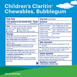 Claritin Children's Non-Drowsy 24HR Allergy Relief Chewable Tablets, 5mg Loratadine, Bubblegum, 30 CT, thumbnail image 5 of 8
