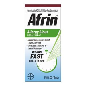 Afrin Allergy Sinus Nasal Spray, Congestion Relief, 1 CT, 0.5 OZ