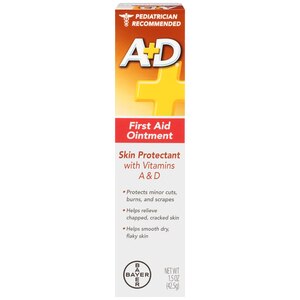 A+D - Pomada de primeros auxilios con lanolina, protección para cortes leves, tubo de 1.5 oz