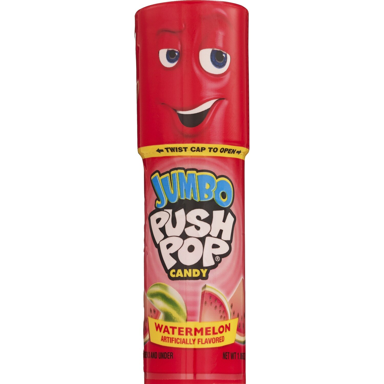 Jumbo Push Pop Candy Blue Raspberry