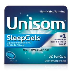 Unisom SleepGels - Cápsulas blandas, 50 mg, 32 u.