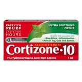 Cortizone 10 Maximum Strength Hydrocortisone Anti-Itch Relief Cream, 1 OZ, thumbnail image 1 of 8