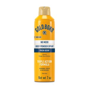 Gold Bond Soothing No Mess Body Powder Spray, Fresh Scent With Aloe, 7 Oz , CVS
