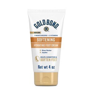  Gold Bond Ultimate Softening Foot Cream With Shea Butter to Soften Rough & Calloused Feet, 4 OZ 