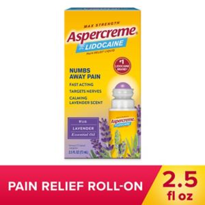 Aspercreme Lidocaine Pain Relief Liquid Roll-On, 2.5 FL Oz, Lavender - 2.5 Oz , CVS