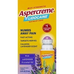  Aspercreme 4% Lidocaine (2.5 Oz, Lavender), No Mess Applicator 