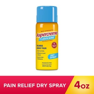 Aspercreme Odor Free Max Strength Lidocaine Pain Relief Dry Spray, 4 Oz , CVS