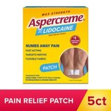 Aspercreme Lidocaine Pain Relief Patch, 5 CT, thumbnail image 1 of 8