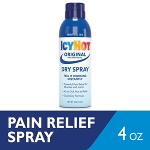 Icy Hot Original Pain Relief Dry Spray, 4 OZ