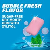 ACT Dry Mouth Moisturizing Gum With Xylitol, Sugar Free Bubble Fresh, 20 Count, thumbnail image 4 of 7
