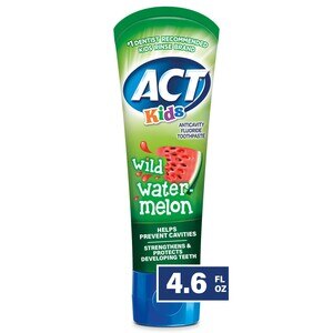 ACT Kids Fluoride Toothpaste (4.6 Oz, Wild Watermelon)