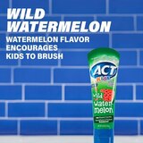 ACT Kids Fluoride Toothpaste, Wild Watermelon, 4.6 OZ, thumbnail image 3 of 7