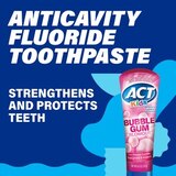 ACT Kids Anticavity Fluoride Toothpaste, Bubble Gum Blowout, thumbnail image 4 of 7