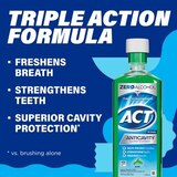 ACT Anticavity Zero-Alcohol Fluoride Mouthwash, Mint, thumbnail image 5 of 7