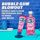 ACT Kids Anticavity Fluoride Rinse, Bubblegum Blowout, 16.9 OZ, thumbnail image 3 of 7