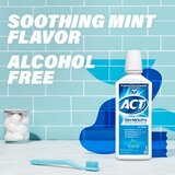 ACT Dry Mouth Anticavity Zero-Alcohol Fluoride Mouthwash with Xylitol, Soothing Mint, thumbnail image 4 of 7