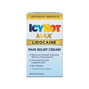 Icy Hot Max Strength Pain Relief Cream With Lidocaine Plus Menthol