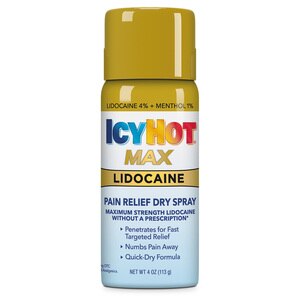 Icy Hot Max Strength Pain Relief Spray with Lidocaine, 4 OZ