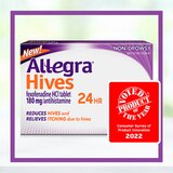 Allegra Hives Non-Drowsy 24HR Hive Reduction & Itch Relief, 180mg Fexofenadine HCl, 30 CT, thumbnail image 4 of 9
