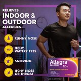 Allegra Adult Non-Drowsy Antihistamine Tablets for 12-Hour Allergy Relief, 60 mg, 12 CT, thumbnail image 3 of 7