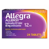 Allegra 12HR Non-Drowsy Antihistamine Tablets, 24 CT, thumbnail image 1 of 7