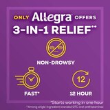 Allegra 12HR Non-Drowsy Antihistamine Tablets, 24 CT, thumbnail image 5 of 7