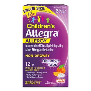  Allegra 12-Hour Kid's Orally Disintegrating Tablet, 24CT 