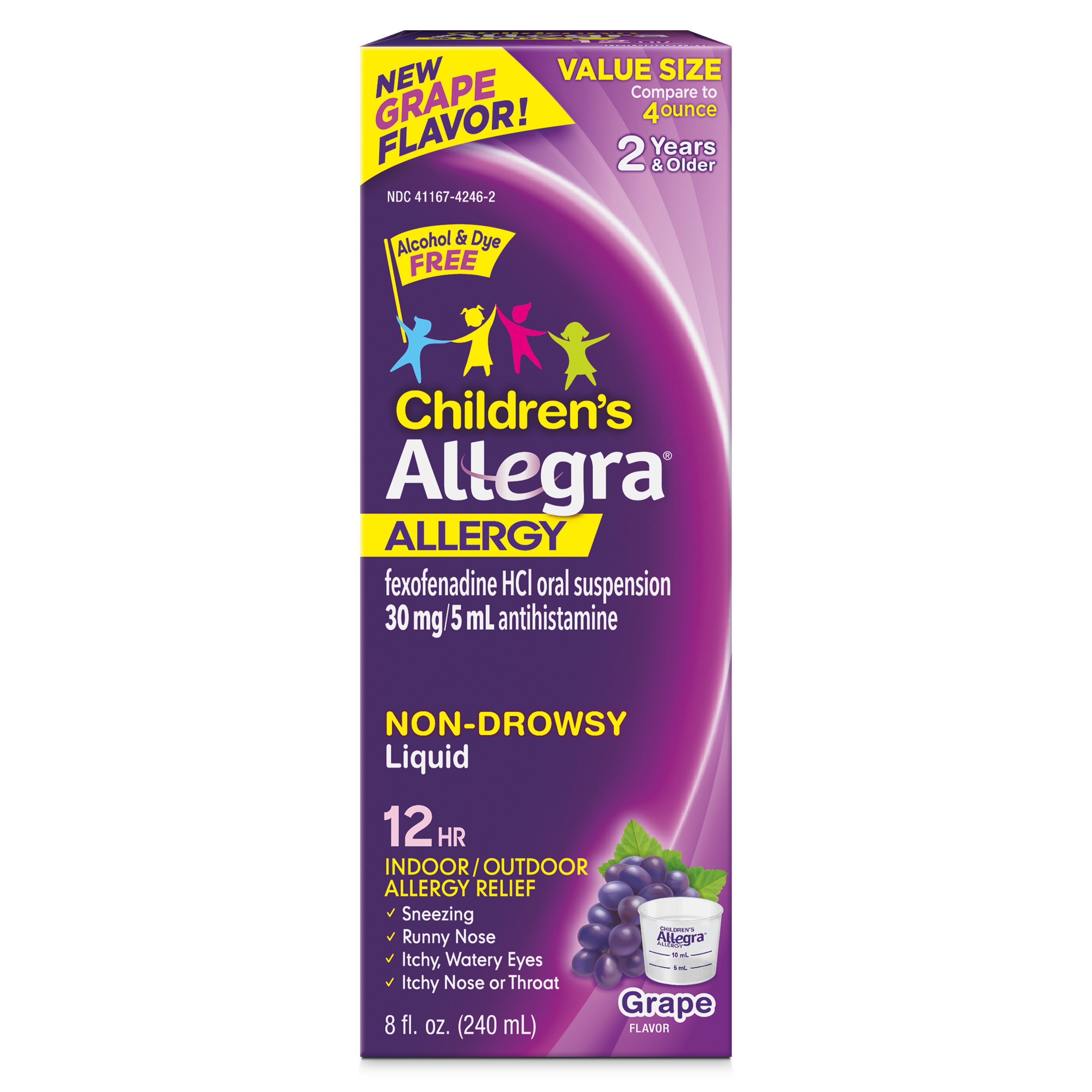 Children's Allegra 12HR Non-drowsy Antihistamine Liquid, Grape, 8 Oz , CVS