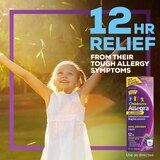 Children's Allegra 12HR Non-drowsy Antihistamine Liquid, Grape, 8 OZ, thumbnail image 5 of 7