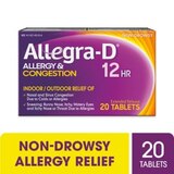 Allegra-D 12HR Allergy Relief & Decongestant Extended Release Tablets, Non-Drowsy, thumbnail image 1 of 8