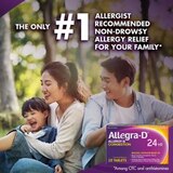 Allegra-D Pseudoephedrine 24-Hour Non-Drowsy Allergy & Congestion Relief Tablets, thumbnail image 3 of 8