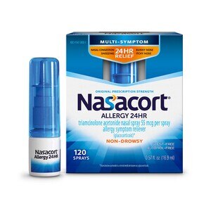 Nasacort 24HR Non-Drowsy Multi-Symptom Allergy Nasal Sprary, 120 Sprays - 0.57 Oz , CVS