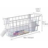 HealthSmart Universal Walker Basket with Plastic Insert Tray and Cup Holder, thumbnail image 2 of 5
