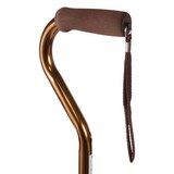 DMI Unisex Deluxe Lightweight Adjustable Walking Cane with Soft Foam Offset Hand Grip, thumbnail image 4 of 4