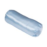 DMI Hypoallergenic Neck Roll Support Pillow, Blue Satin, 18" x 7", thumbnail image 4 of 4